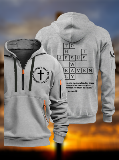 Jesus Is The Only Way To Heaven Jesus God Christian Zipper Hoodies