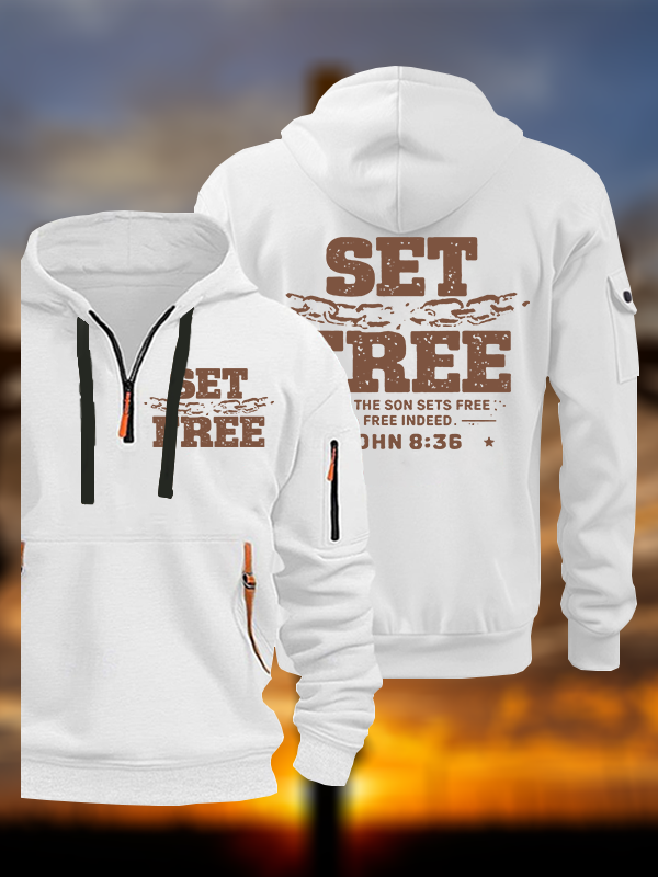 Set Free Jesus God Christian Zipper Hoodies