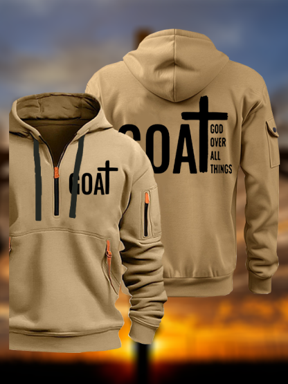 Goat God Over All Things Jesus God Christian Zipper Hoodies