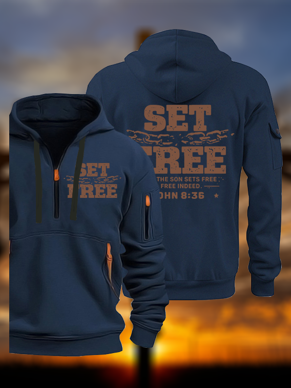 Set Free Jesus God Christian Zipper Hoodies