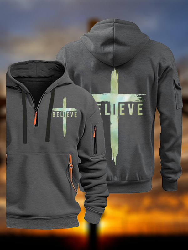 Believe Jesus God Christian Zipper Hoodies
