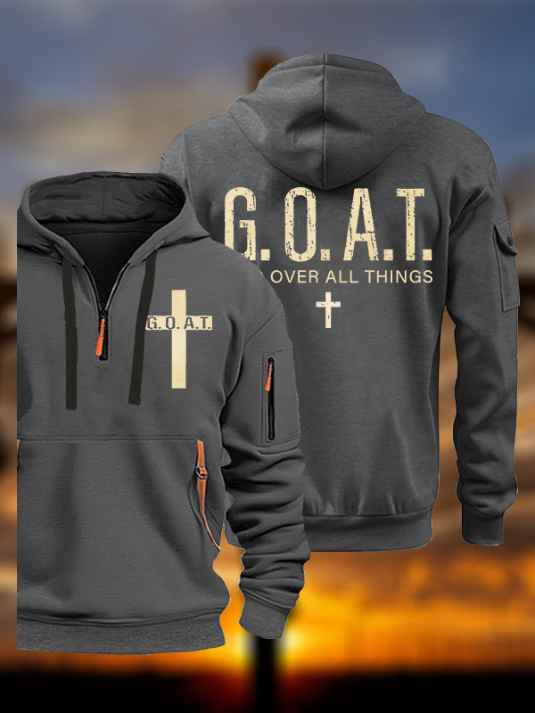 God over All Things Jesus God Christian Zipper Hoodies