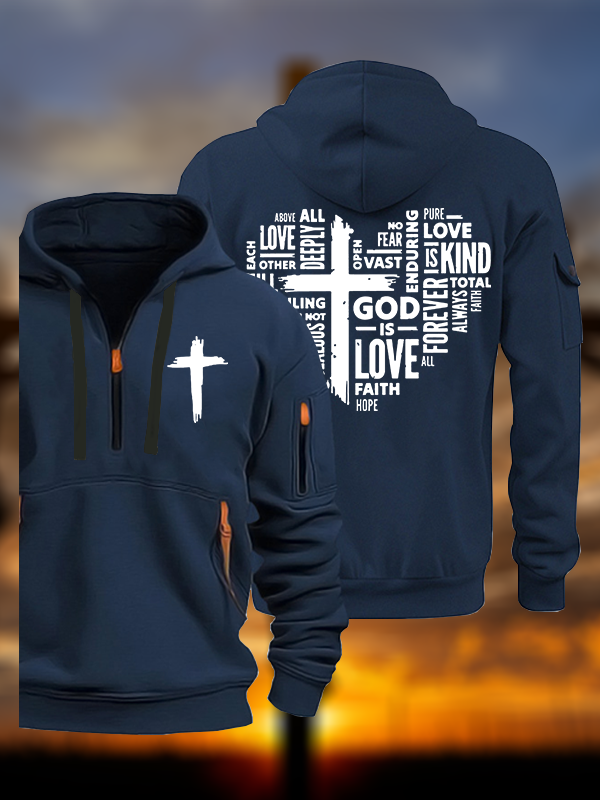 God is Love Jesus God Christian Zipper Hoodies