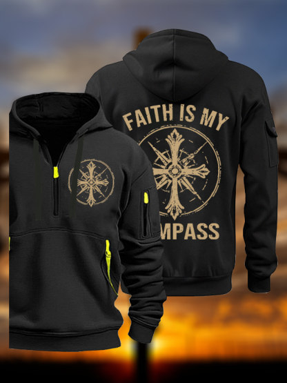 Faith Is My Compass Jesus God Christian Zipper Hoodies