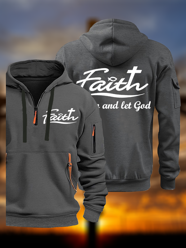  Let Go And Let God Jesus God Christian Zipper Hoodies