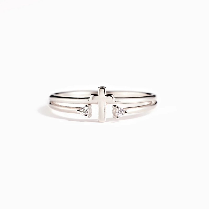 Cross Christian 925 Sterling Silver Ring