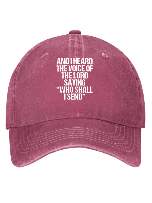 Send Me Isaiah 6:8 Christian Hat