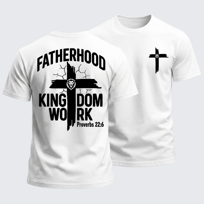 [Copy]Heavyweight Cotton Tee - Fatherhood is Kingdom Work