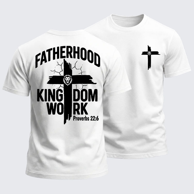 [Copy]Heavyweight Cotton Tee - Fatherhood is Kingdom Work