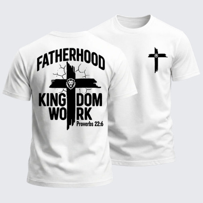 [Copy]Heavyweight Cotton Tee - Fatherhood is Kingdom Work