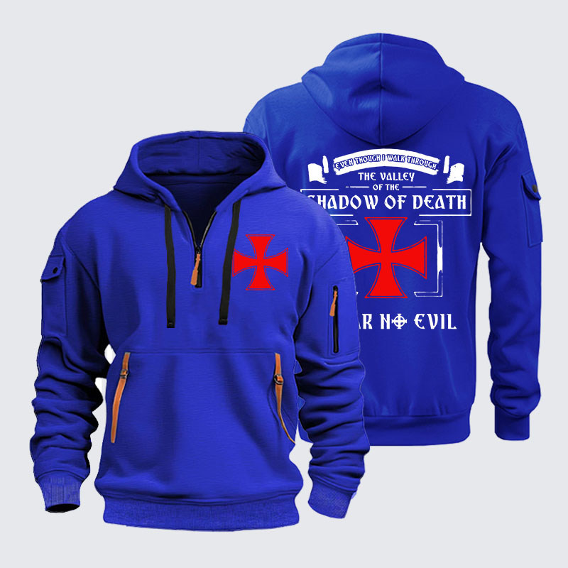 Zipper Hoodies - Even Though I Walk Through The Valley Of The Shadow Of Death, I Fear No Evil.
