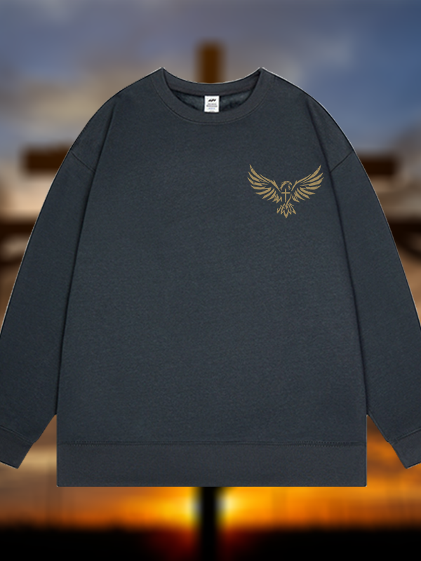 Wings Like Eagles Jesus God Christian Sweatshirt