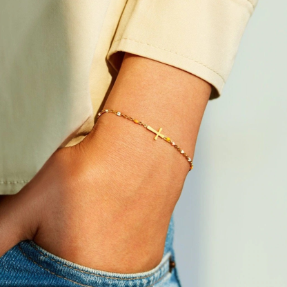 Christian 925 Sterling Silver Cross bracelet