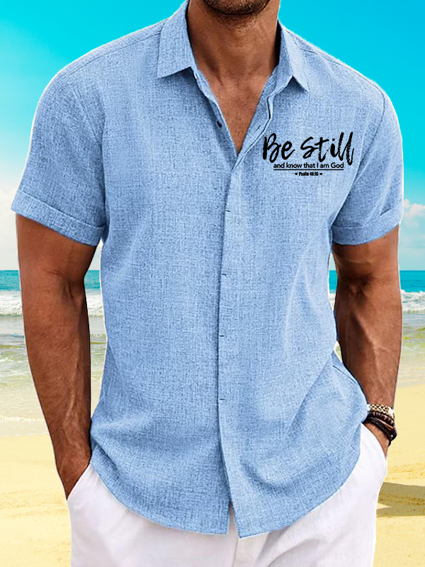 Psalm 46:10 Jesus God Christian Short Sleeve Shirt