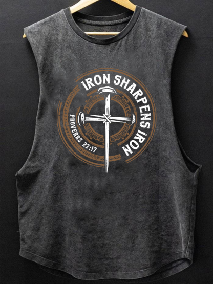 Iron Sharpens Iron - Proverbs 27:17 Christian Washed Tank
