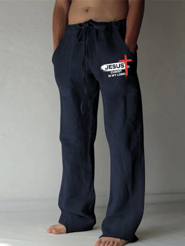 Jesus Christ Is My Lord Christian Beach Pants