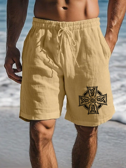 Celtic Cross Christian Beach Shorts