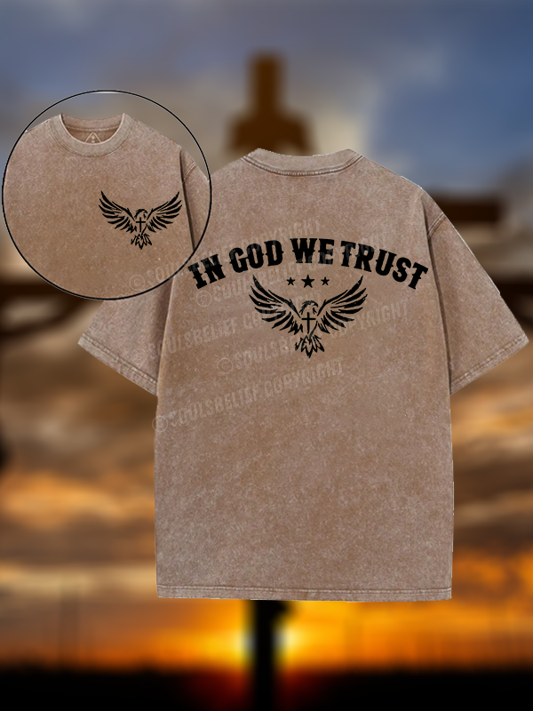 In God We Trust Christian Washed T-Shirt