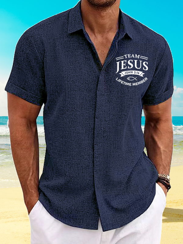 Jesus Team Jesus God  Christian Short Sleeve Shirt