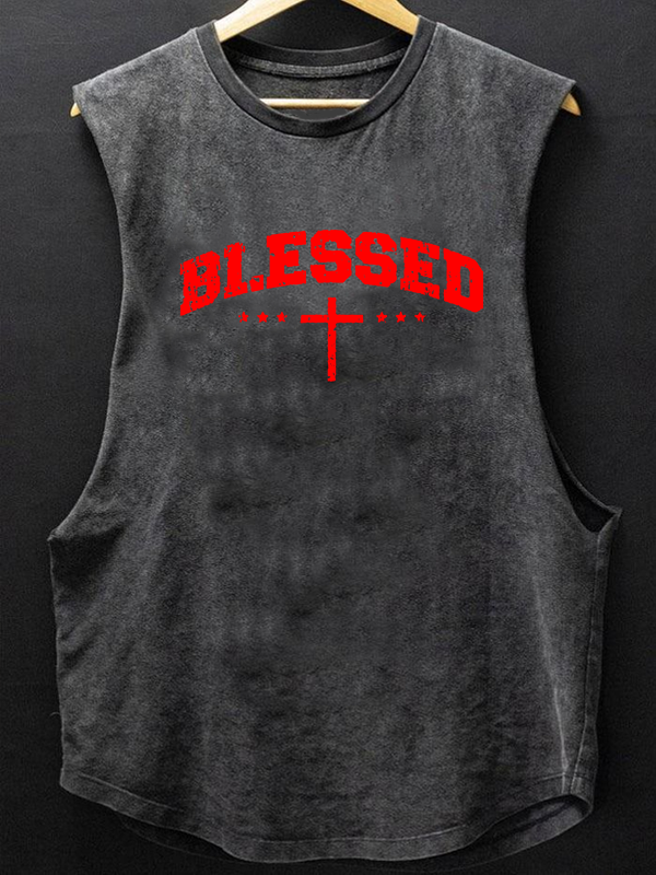 Blessed Cross Christian Washed Tank