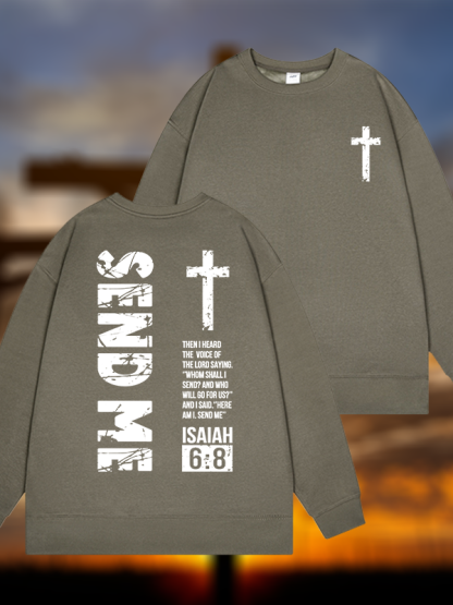 Send Me Isaiah 6:8 Jesus God Christian Sweatshirt