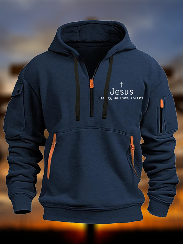 Jesus, The Way The Truth The Life  Jesus God Christian Zipper Hoodies