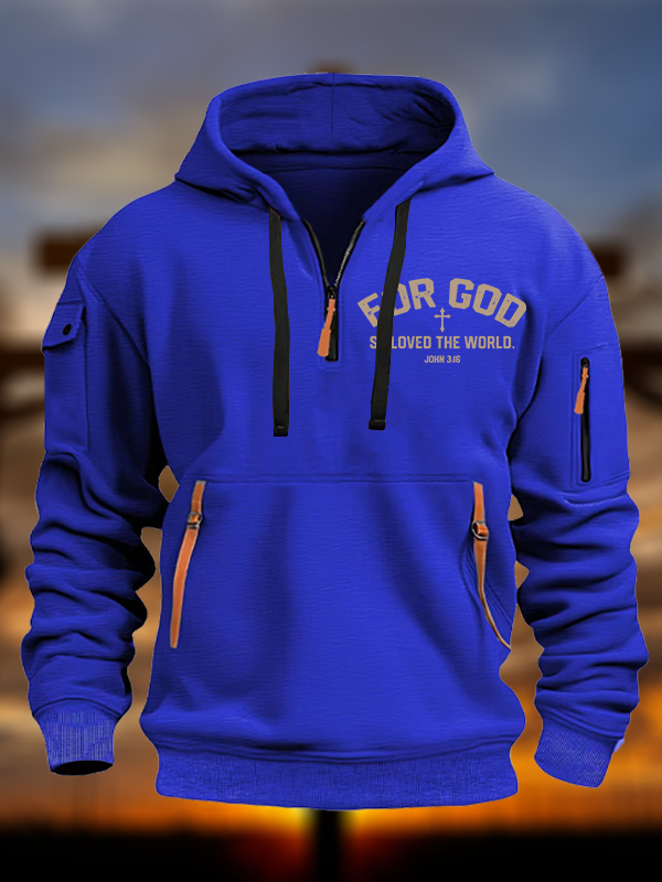 For God So Loved The World Jesus God Christian Zipper Hoodies