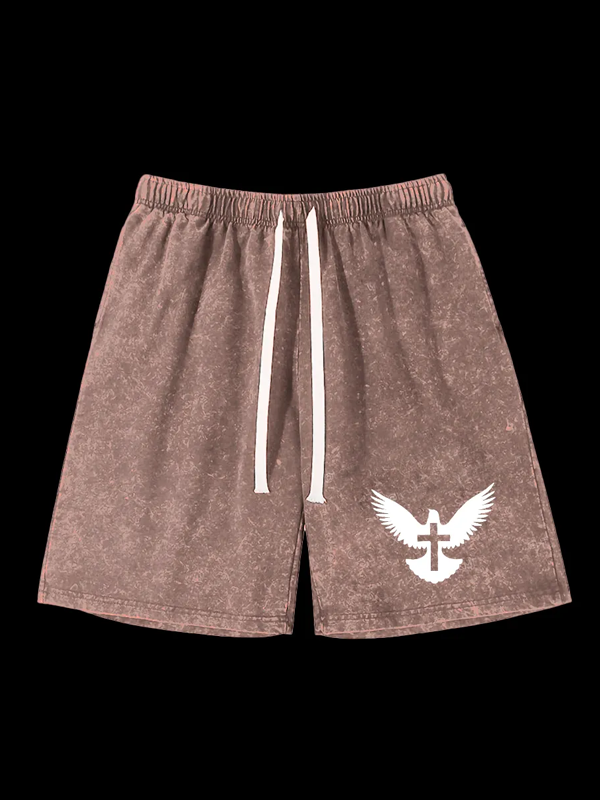 Jesus Is The Way The Truth The Life Jesus God Christian Washed Shorts