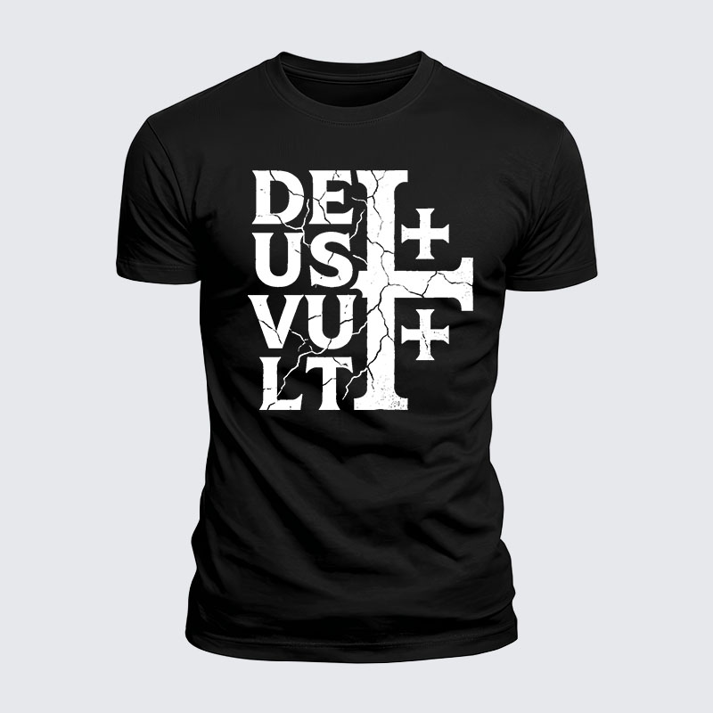 [Copy]Deus Vult Jesus God Christian  – Luxe Mercerized Interlock Cotton Tee