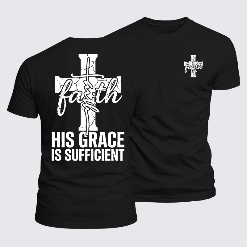 Man Of God Husband Dad Jesus God Christian Cotton T-Shirt