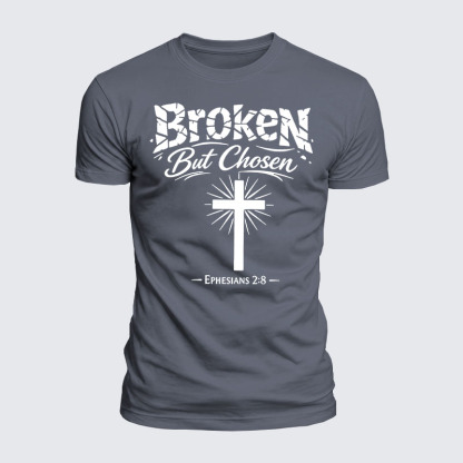 Luxe Mercerized Cotton Tee - Broken But Chosen