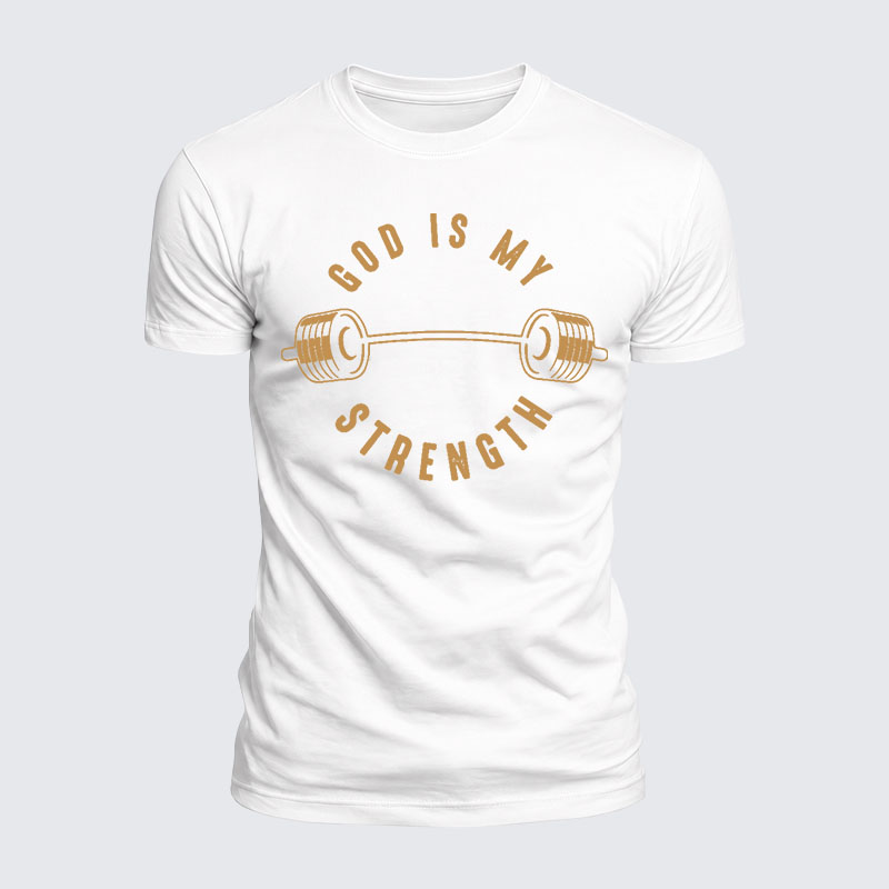 Luxe Mercerized Cotton Tee - God Is My Strength