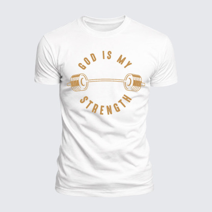 Luxe Mercerized Cotton Tee - God Is My Strength