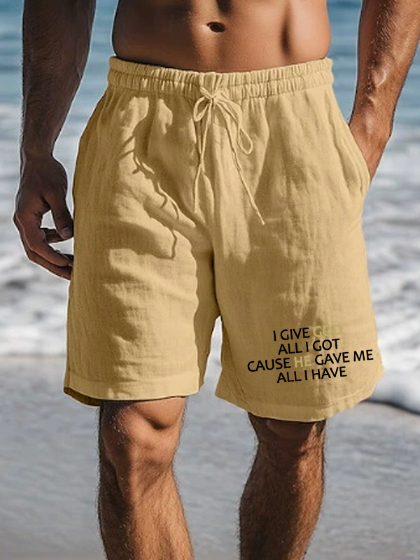 I Give God All I Got Christian Beach Shorts