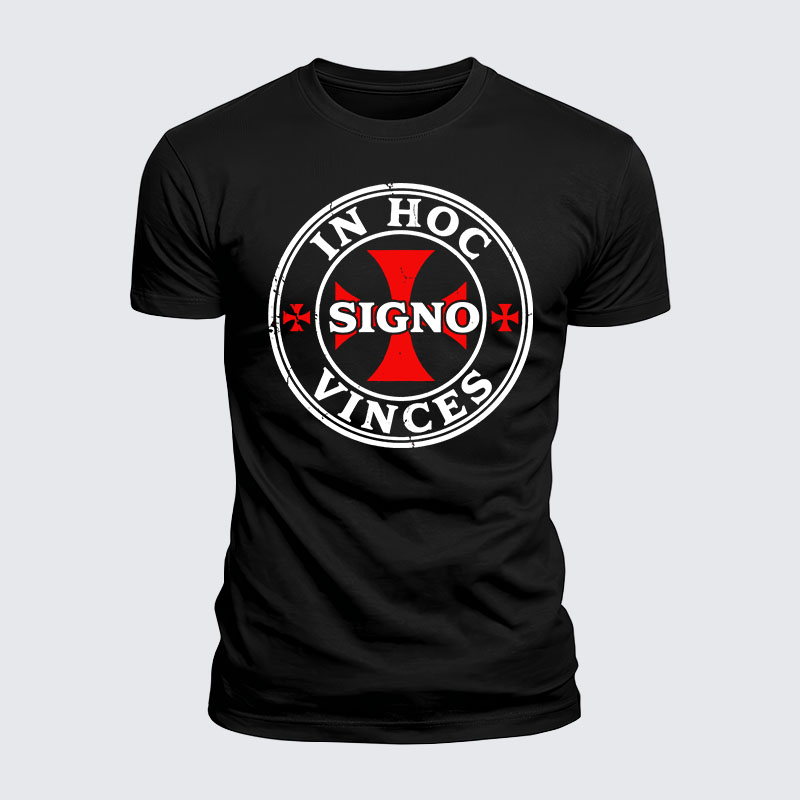 [Copy]Luxe Mercerized Cotton Tee - In Hoc Signo Vinces 