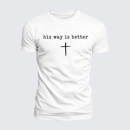 Luxe Mercerized Cotton Tee - His Way Is Better