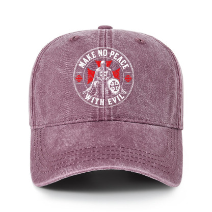 Heritage Washed Cap - Make No Peace With Evil