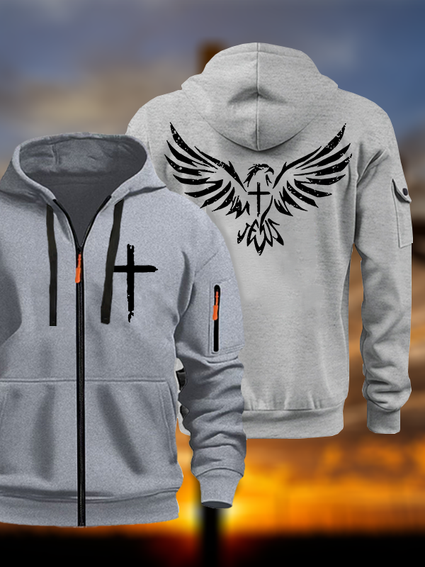 Wings Like Eagles Jesus God Christian Zipper Hoodies