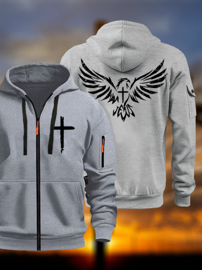 Wings Like Eagles Jesus God Christian Zipper Hoodies