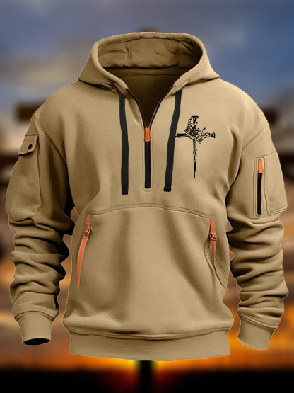 Cross Crown Jesus God Christian Zipper Hoodies
