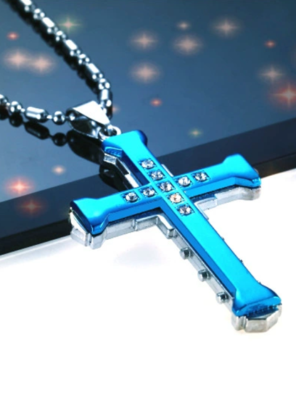 Christian Diamond Cross Necklace