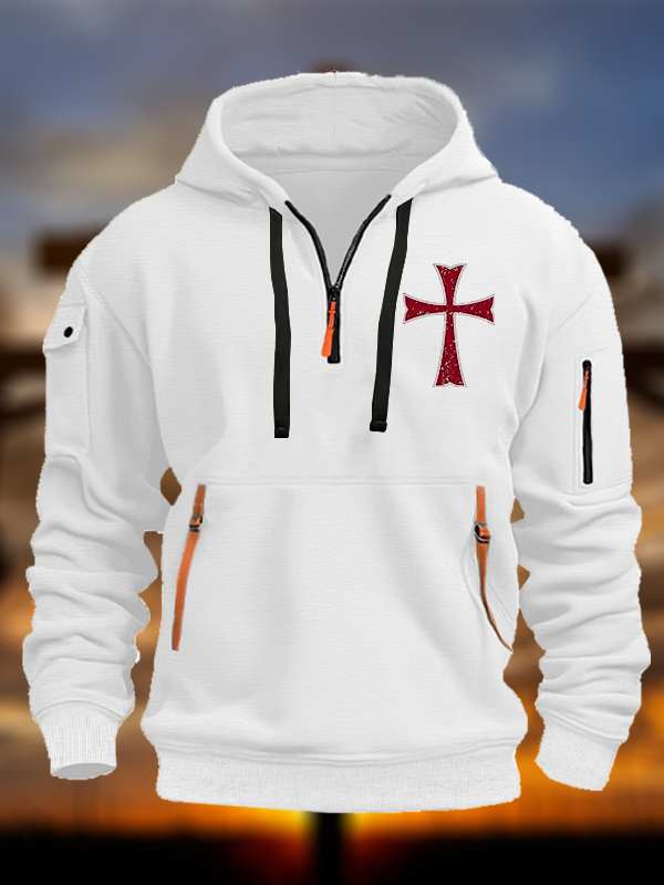 Knights Templar Crusader Cross Jesus God Christian Zipper Hoodies
