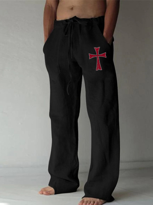 Knights Templar Crusader Cross Christian Beach Pants