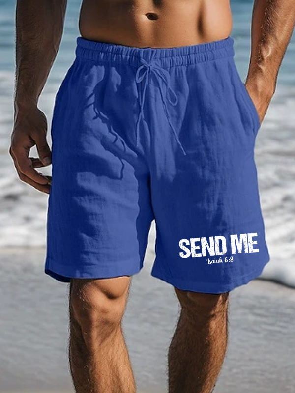 Isaiah 6:8 - SEND ME Christian Beach Shorts