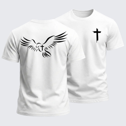 Heavyweight Cotton Tee -Wings Like Eagles