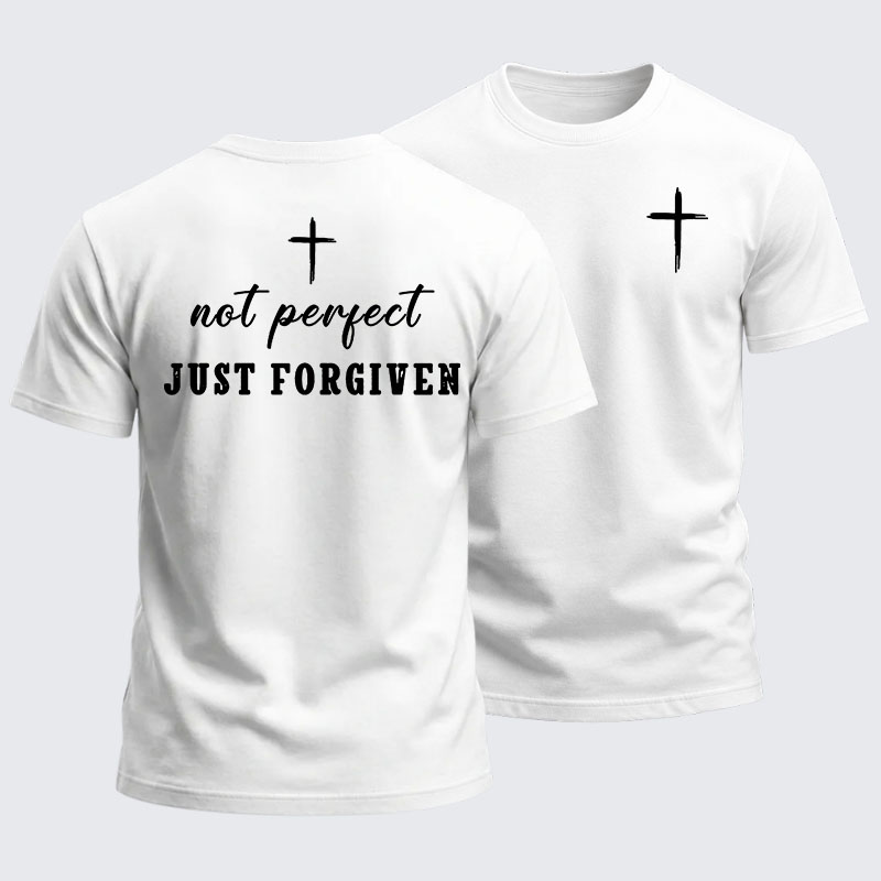 Heavyweight Cotton Tee - Not Perfect Just Forgiven