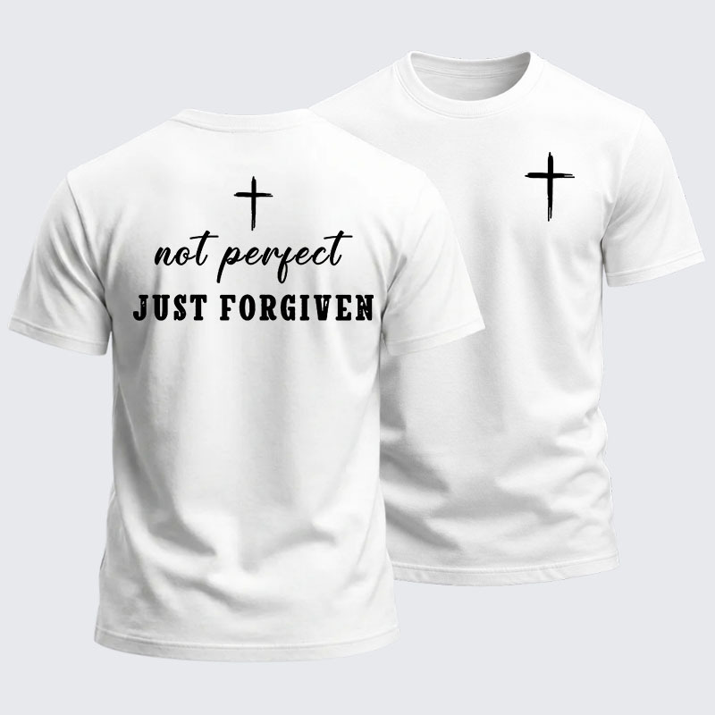 Heavyweight Cotton Tee - Not Perfect Just Forgiven