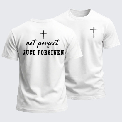 Heavyweight Cotton Tee - Not Perfect Just Forgiven
