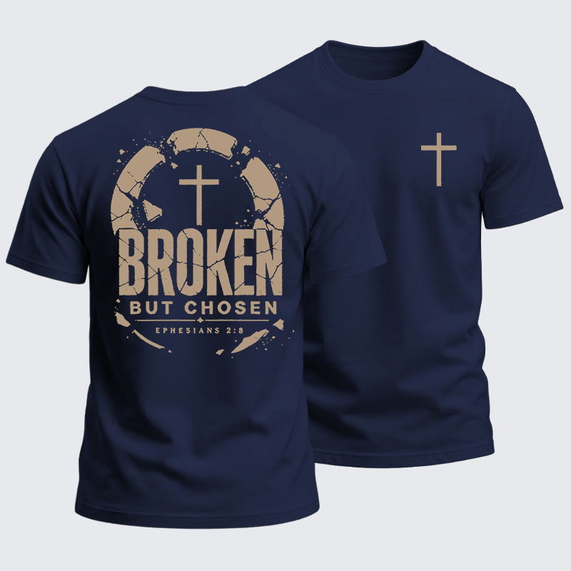 Heavyweight Cotton Tee - Broken But Chosen