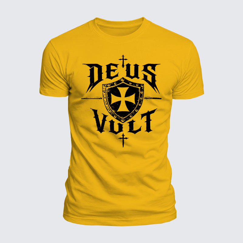 Luxe Mercerized Cotton Tee - Deus Vult 
